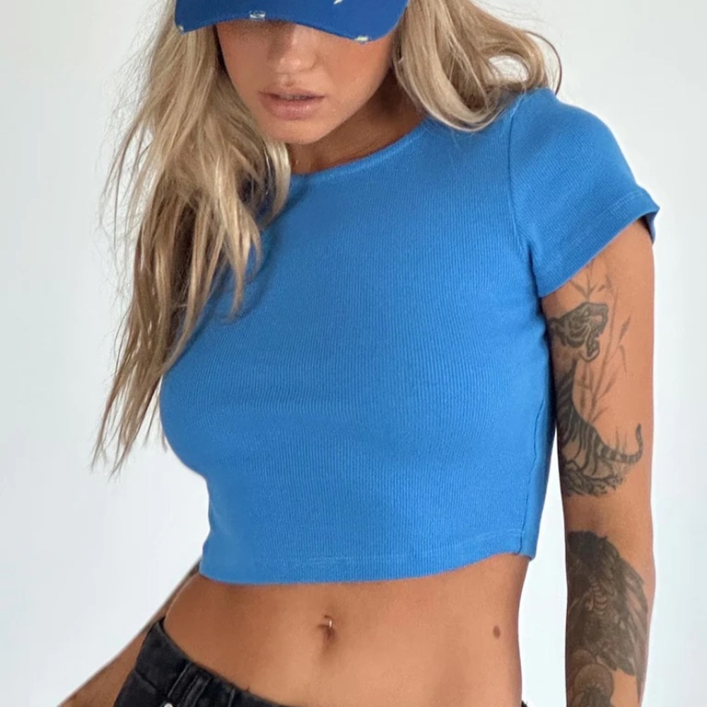 Blue Baby Tee